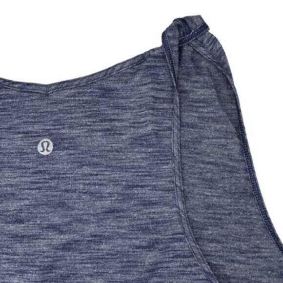 Lululemon Do The Twist Tank Heathered Deep Navy Size 2 - Picture 5 of 5